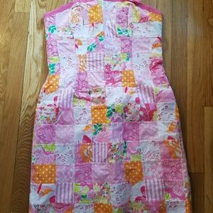 Lilly Pulizter patchwork strapless dress